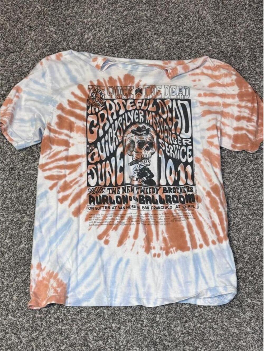 Grateful Dead Tie-Dye Graphic Tee – Size XL ☮️⚡💀